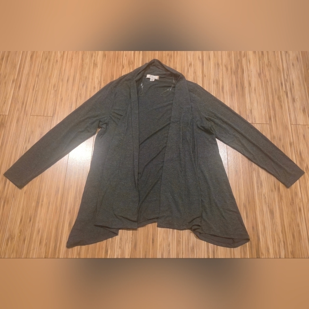 NWOT Misia Women's Gray Open Front Cardigan